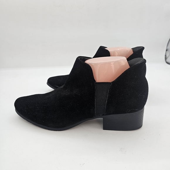 Kenneth Cole Reaction Side EZ-ON Ankle Booties Black Suede Women’s Size 9.5 - Picture 7 of 15